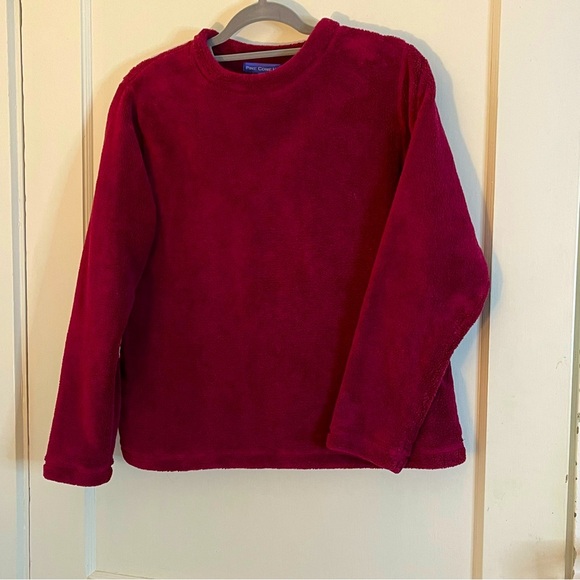 Pine Cone Hill Deep Pink Cozy Lounge Fleece - EUC Size Small - Picture 1 of 5
